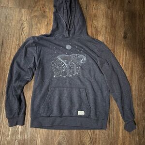 Gray Graphic Hoodie